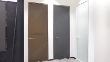 aluminium glass swing door