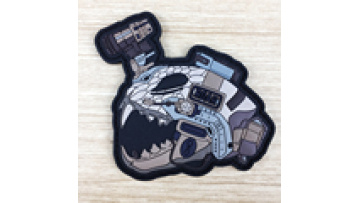 Custom Logo tactical pvc patch 3D Embossed PVC Rubber Badge Silicone Patch1