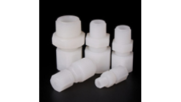 Threaded Connection PVDF Pipe Fittings Plastic Joint Unions External Teeth Direct Male Connectors1