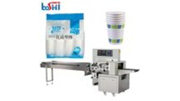 High Speed Full Automatic Water Bottle Wrapping Machine Paper Plastic Cup Bottles Packing Machine1