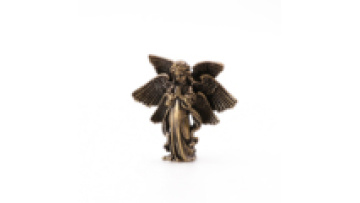 Kunshan Krell 2023 New Angel Metal Ornaments Custom Statue Coin 3d Laser Engraving Plate Metal Craftsche1