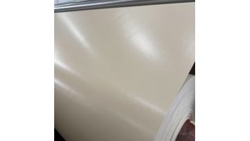 LIVITE 680GSM dark beige PVC high quality coating tarpaulin materials is in production.