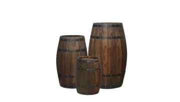 Decorative Oak Beer Barrel, Prop Barrel for Brewery Display1