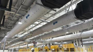 Advantages of internally supported bag duct