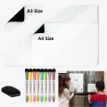 A3 A4 Size Dry Erase Magnetic Whiteboard for Fridge Refrigerator White Board Magnetic Markers Eraser Draw Board Menu To Do List