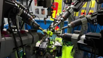 Real Shot | Multi-axis Automatic Drilling Process for Pickleballs