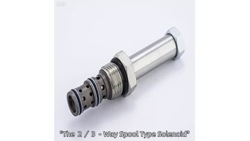 2/3-Way Spool Type Solenoid Operated Cartridge Valve