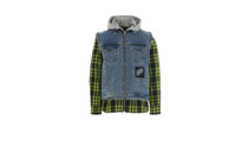 2022 New Fashion Streetwear Canvas Two-Piece Washed Cotton Casual Men'S Hooded Denim Jeans  Jacket1