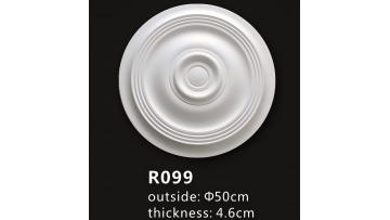 PU Ceiling Rose R099 | Lightweight Decorative Ceiling Medallion for Interior Decoration