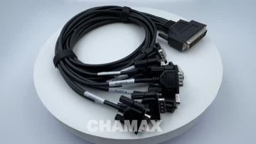 HD DB78P male to DB9P x 8ports cables