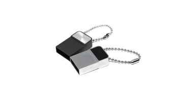 Music short metal flash drive with chain