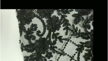 Hot Sale In Summer 2024 Black Embroidered Star Soft Mesh For Women Evening Dress Fabric1