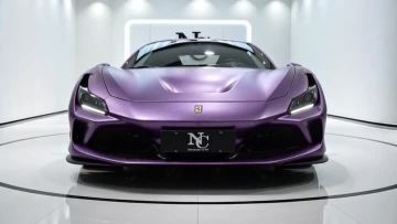 PL315-P Galactic Sparkle Purple Car Wrap