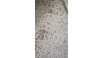 gas scrubber media plastic teller rosette ring in random tower packing1