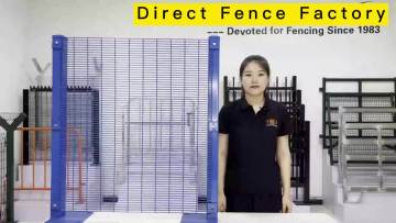 Cheap galvanized 2.5m width metal anti theft anti cut fence 358 clearvu defence mesh fence panels1