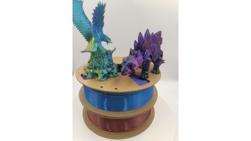 tri color silk pla filament 1.75