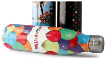 Digital inkjet UV printing directly onto clear drinkware, glasses, beer and wine bottles
