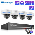 Techage H.265 CCTV Security System 4CH 1080P POE NVR Kit Outdoor Indoor Dome Audio Record IP Camera P2P Video Surveillance Set