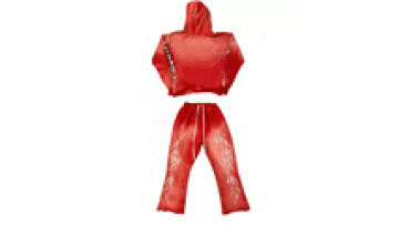 Acid Washed Sweat Suits Custom 100% Cotton Terry Oversized Tracksuit  Men Flare Sweatpants And Hoodie Set1