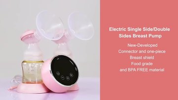 Smart Double Breast Milking Machine For Woman Milk Electrical Comfortable Weareable Wireless Electric Breast Pump Pink1