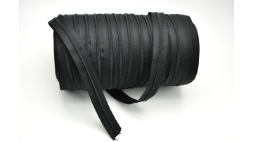 Nylon long chain zipper no7 black