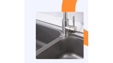 Nano technology Non Stick Double Bowl Kitchen Sink1