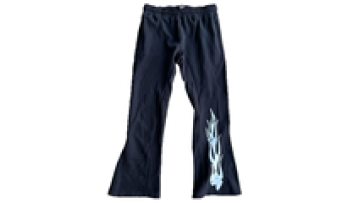 Custom Sweatpants and Hoodie Set Fire Logo Silk Screen Printing Straight Leg Men Sweatpants1