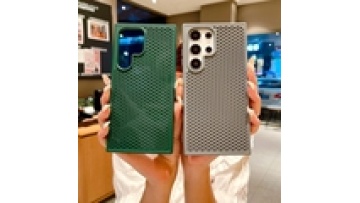 Fashion Pinhole Ventilation Cooling Heat Dissipation Self-Cooling Phone Case for Samsung Galaxy S25 Edge/S24 Ultra/S23 Plus1