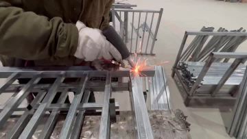 Laser welding of guardrails