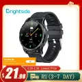 Brightside F7 2021 NEW Smart Watch Men Bluetooth 5.0 Sports Heart Rate Monitor Dial Calls Round Smartwatch Man for Android & IOS