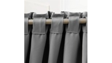 Loops top blackout curtains belts tape curtain with blackout solid color cortinas blackout for bedroom1