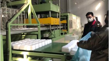 small machine for making polystyrene PS foam lunch box food container thermocol plate dish absorbent egg tray1
