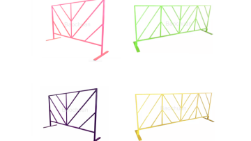 crowd control barrier / police traffic security pedestrian safety1