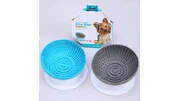 Eco Friendly Custom Raised Elevated Silicone Pet Food Bowl Slow Feeder Dog Bowls1
