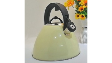 FH-481C Warm yellow tough black nylon teapot