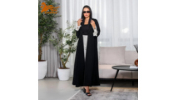 2025 Summer New Muslim Modest Abaya for Women Arab Fashion Open Abaya Pleated Coat Robe Turkey Islam Temperament Robe1