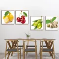 Canvas Pictures For Kitchen Room Wall Art Lemon Cherry Lime Olives Fresh Fruits HD Painting Posters and Prints Home Decoration