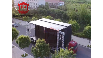 Multifunctional mobile stage truck