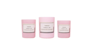 Popular 200ml 320ml 430ml Glass Candle Holders Lanterns and Candle Jars with Lid Different Color Available1