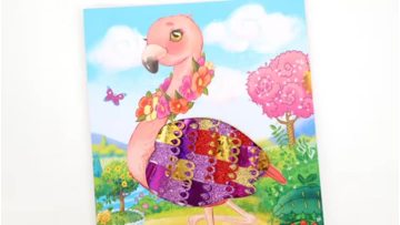 Creative glitter paper pasting set