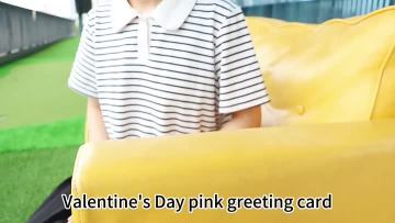 Valentine Pink Bicycle Pop Up Card