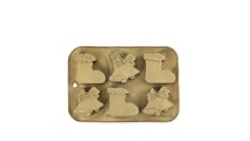 Manufacturers direct sales of silicone cake mold 6 even Christmas tree snowman gifts holiday DIY baking mold soap grinder1