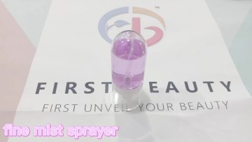 Plastic Capsule Clear Cosmetic Spray Pump Bottle