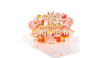 Birthday 3D Lighting Blowable Music Card