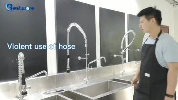 Commercial Kitchen Faucet with Sprayer