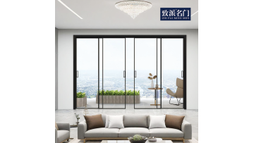 Ultra narrow edge aluminum frame glass sliding door