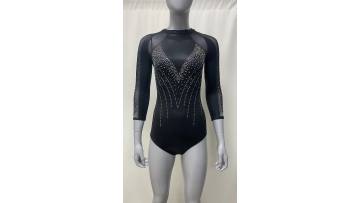 rhinestones woman leotards