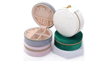 Han Hong Wholesale custom new logo jewelry packaging box earrings jewelry storage box necklace ring set velvet jewelry box1