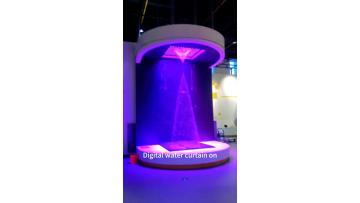 Indoor Decor Digital Waterfall Rain Curtain Wall