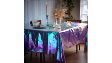 Custom Luxury Disposable Laser Table Clothes For Weddings Decorations1